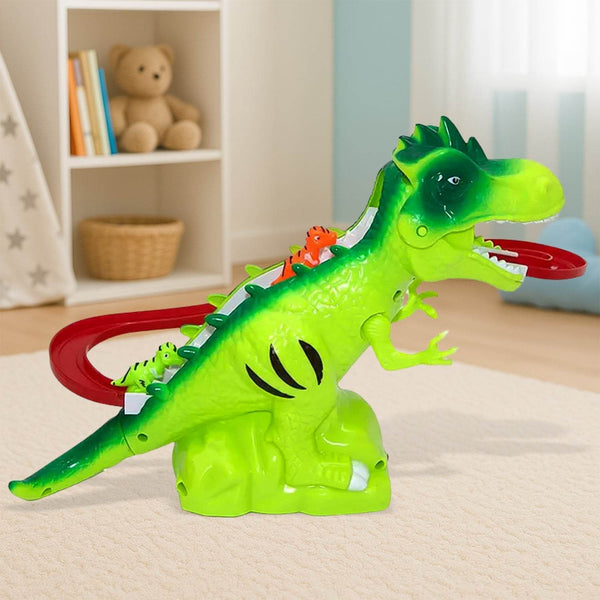 Children Electric Tracks Climb Stair Dinosaur Toys Glowing With Sound Kid Toy Animals Model Interactive Toys - dailyneed.life