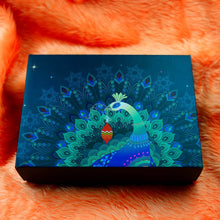 Personalized Temperature Water Bottle, Decorative Light & Kesar-Pista Almond Chocolate (With Attractive Peacock Box / 3 Pc Set) - dailyneed.life