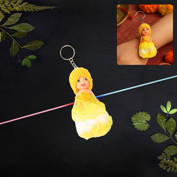 2-in-1 Kids Doll Rakhi cum Keychain – Stylish Soft Toy Rakhi for Raksha Bandhan & Daily Use as Bag or Key Ring (Mix Design) - dailyneed.life