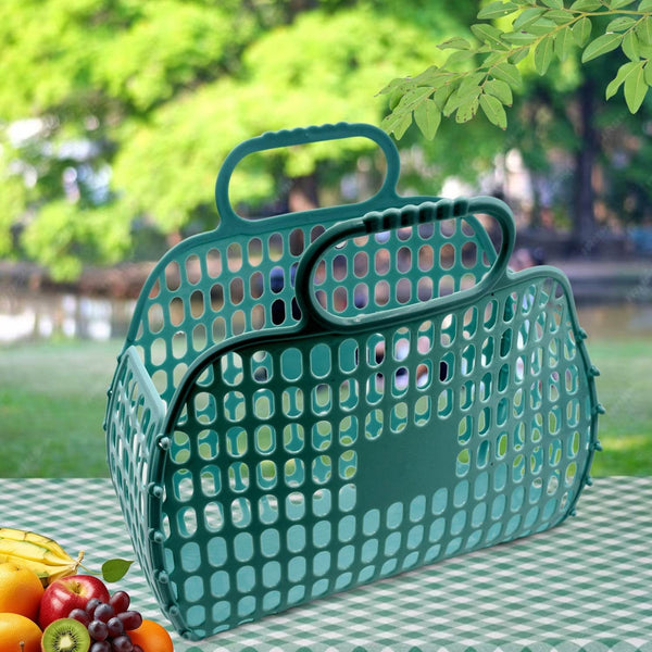 Grocery Vegetable Foldable Smiley Non-Woven Fabric Shopping Bag - dailyneed.life