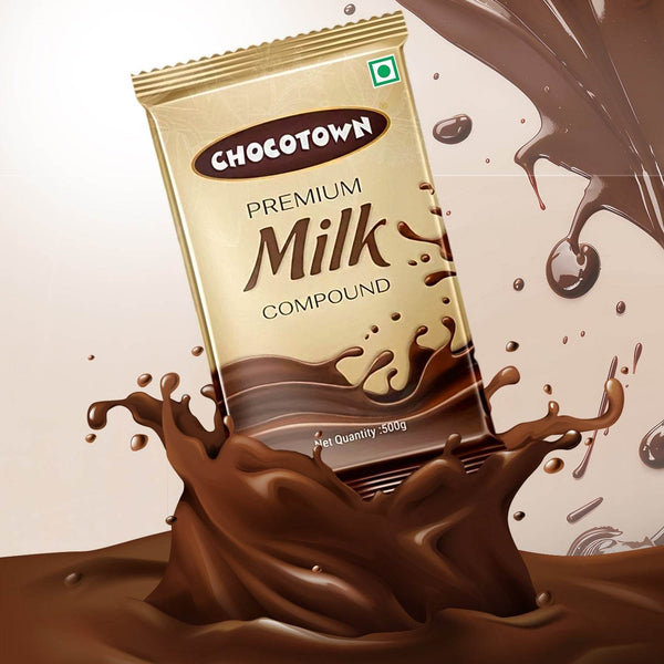 Chocotown Premium Milk Compound Slab (500 gm) - dailyneed.life