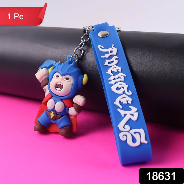 Cute Silicone 3D Key Chain with Metal Hook & Strap (Pack of 1) - dailyneed.life