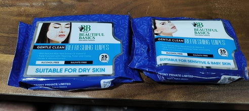 Beautiful Basics Dry & Sensitive Skin Face Wipes (2 Pkts x 50 Pcs Wipes) - dailyneed.life