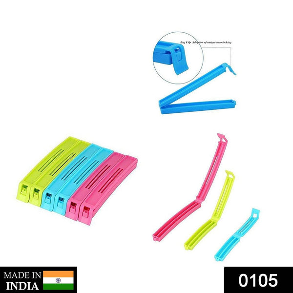 Plastic Snack Bag Clip Sealer Set (18 Pcs, Multicolour) - dailyneed.life