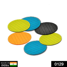 6 pcs Useful Round Shape Plain Silicone Cup Mat Coaster Drinking Tea Coffee Mug Wine Mat for Home - dailyneed.life