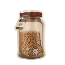 Plastic Transparent Medium Jar Shaped Pouch With Zipper (1 Pc) - dailyneed.life