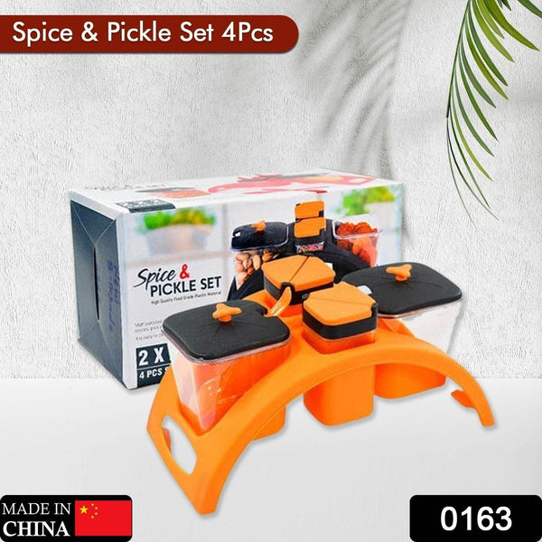 Multipurpose Pickle Jar Set (Multicolour, 4 pcs) - dailyneed.life