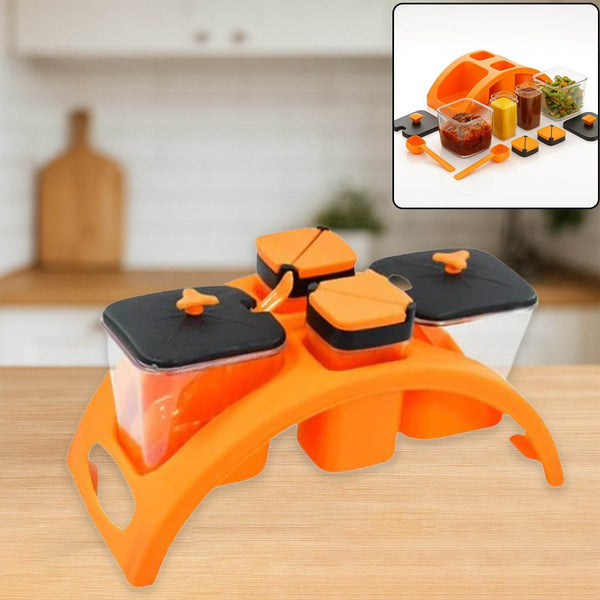 Multipurpose Pickle Jar Set (Multicolour, 4 pcs) - dailyneed.life