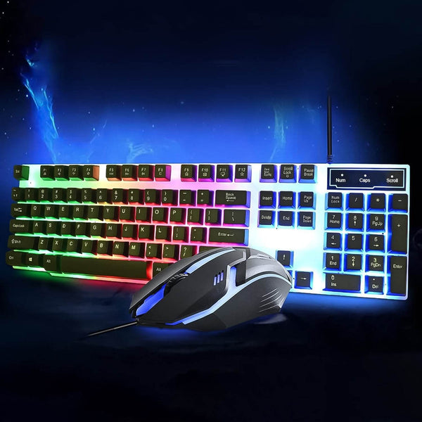 104 Key Colorful Lighting Keyboard Mouse Set (2 Pc Set) - dailyneed.life