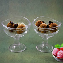 Glass Footed Dessert Bowl, Ice Cream Cup (2 Pcs Set) - dailyneed.life