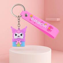 Cute Cartoon Silicone 3D Key Chain with Metal Hook & Strap (Pack of 1) - dailyneed.life