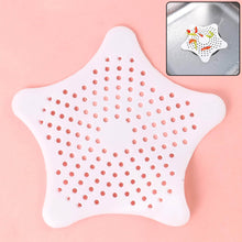 White Silicone Star Shaped Sink Filter Bathroom Hair Catcher Drain Strainers for Basin - dailyneed.life