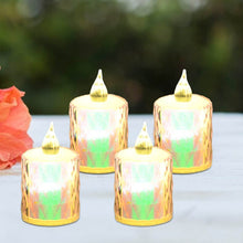 4 Pc Flameless and Smokeless Decorative Melting Candles LED Tea Light, Diwali - dailyneed.life