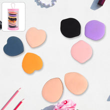 Mini Finger Makeup Powder Puff (Multicolour, 8 Pcs Set) - dailyneed.life