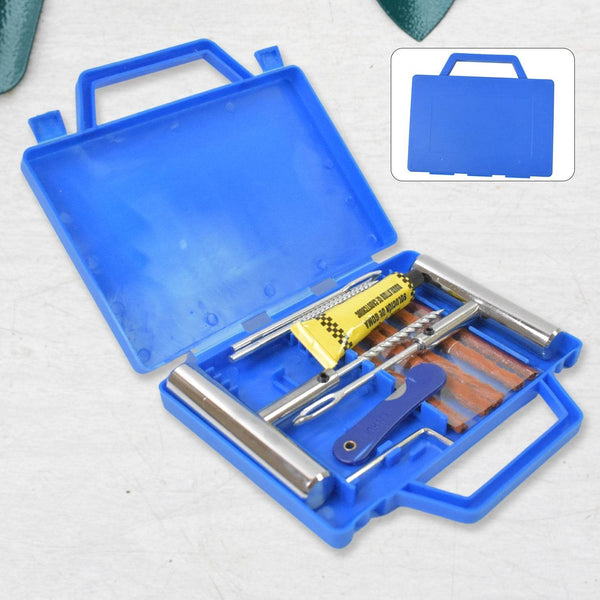Portable Tire Repair Kit Tyre Repairing Tool Set with Box (13 Pcs Set) - dailyneed.life
