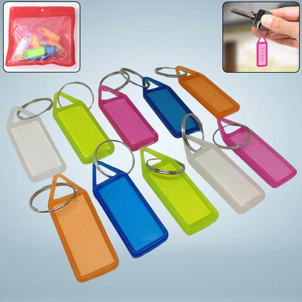 10 Pc Keychain Tag Label Used For Decorative Purpose On Keys And All - dailyneed.life