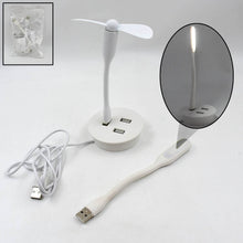 Portable Mini USB Fan, USB Ligh & USB 3 HUB / Port Combo - dailyneed.life