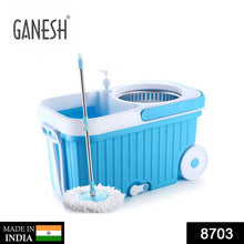Spin Mop with Bigger Wheels and Plastic Auto Fold Handle for 360 Degree Cleaning - dailyneed.life