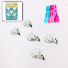 Multipurpose Strong Hook Self-Adhesive hooks for wall Heavy Plastic Hook, Sticky Hook Household For Home , Decorative Hooks, Bathroom & All Type Wall Use Hook , Suitable for Bathroom, Kitchen, Office (5 Pc Set) - dailyneed.life