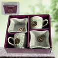 Ceramic Tea / cups / Mug Set Including Snacks / Serving Bowl Milk Cup, Coffee Cup, Tea Cup, Breakfast Cup, Drinking Mug or Outdoor for Household, Gift for Birthday, Wedding Party (4 Pcs set) - dailyneed.life