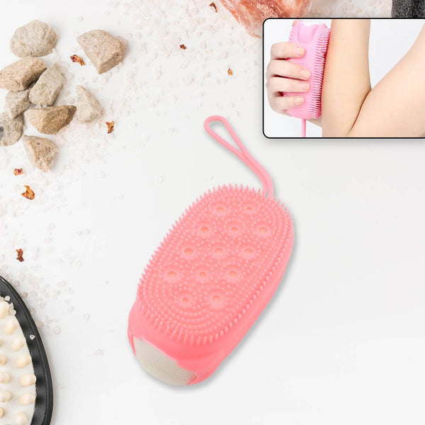 Super Soft Silicone Bath Brush – Double-Sided Body Scrubber for Deep Cleansing & Exfoliation (1 Pc) - dailyneed.life