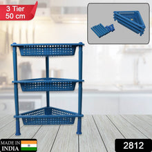 Triangle 3-Tier Plastic Storage Rack for Kitchen, Bathroom & Office - dailyneed.life