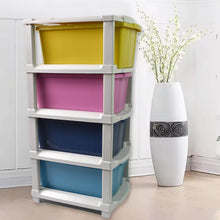 4-Layer Plastic Drawer Storage Organizer, Multi-Purpose Cabinet (1 Pc) - dailyneed.life