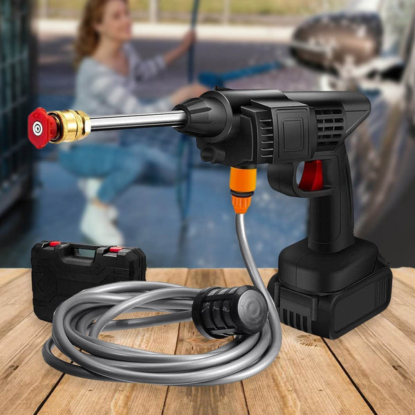 48V Car washing Kit, Portable Pressure Washer with, Rechargeable | Cordless Pressure Washer Gun | Handheld Pressure Washer for Car | Car Washer Gun (Type 1- Single Battery) - dailyneed.life