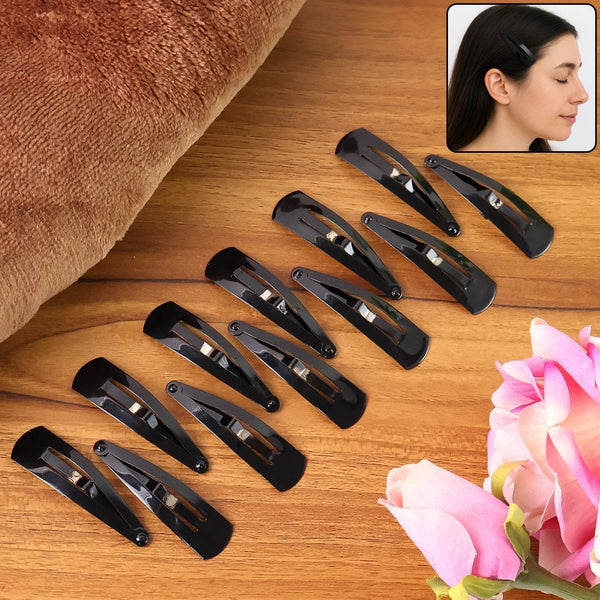 Metal Tik Tak Hair Clips (12 Pcs Set), Hair accessories - dailyneed.life
