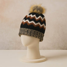 Winter Woolen Knitted Black Inside Fur Beanie Cap (1 Pc / Mix Design & Color) - dailyneed.life