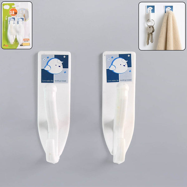 Multipurpose Wall Hooks: Strong & Self-Adhesive for Bathroom, Kitchen, Office ( Mix Design ) - dailyneed.life