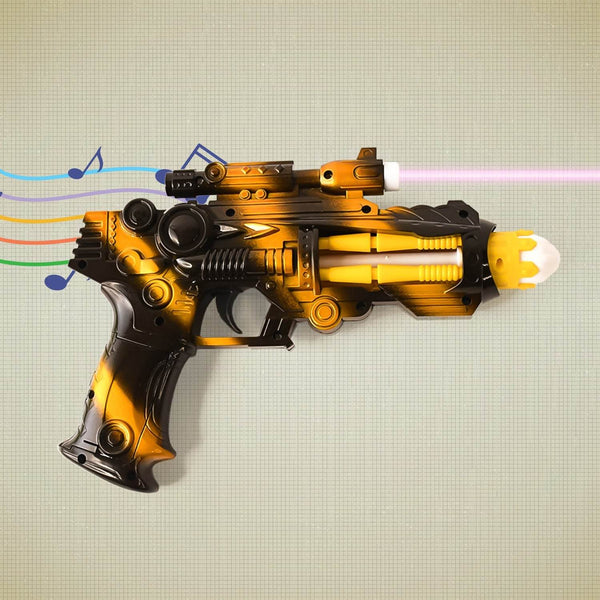 TTG LED Laser Gun Toy – Battery Operated Space Blaster with Flashing Lights & Sound (1 Set) - dailyneed.life