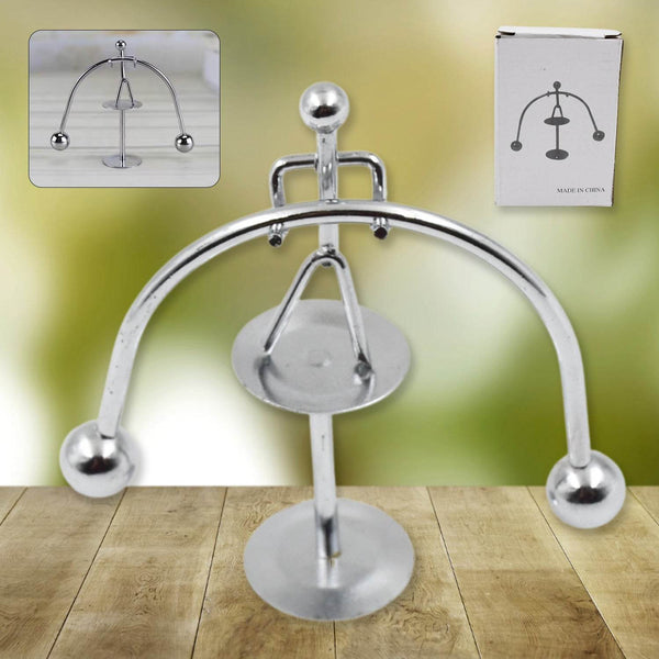 Mini Steel Balance Toy (1 Pc): Desk Decor, Perpetual Motion, Physics Toy - dailyneed.life