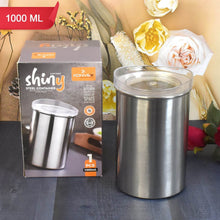 Multipurpose Stainless Steel Airtight Containers with See Through Lid (1 Pc / 1000 ML) - dailyneed.life