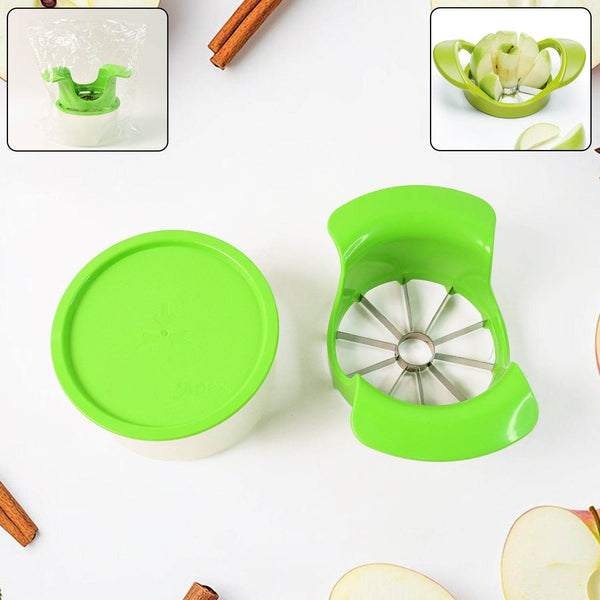 Apex Apple Cutter with Container – Unbreakable ABS Body & Stainless Steel Blades - dailyneed.life