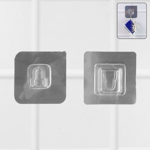 Self-Adhesive Transparent Wall Hooks Set - dailyneed.life