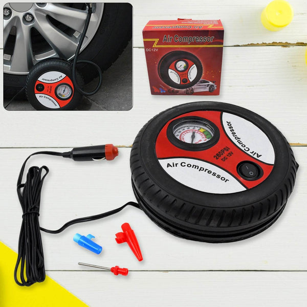 Compressor for Car and Bike 12V 260 PSI Tyre Inflator Air Pump - dailyneed.life