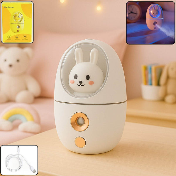 USB Rechargeable Bunny Design Mini Humidifier & Mist Sprayer - dailyneed.life
