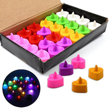 Heart Shape Battery Operated Tea Light LED Candles, for Decoration Use, Diwali (24 Pc Set) - dailyneed.life
