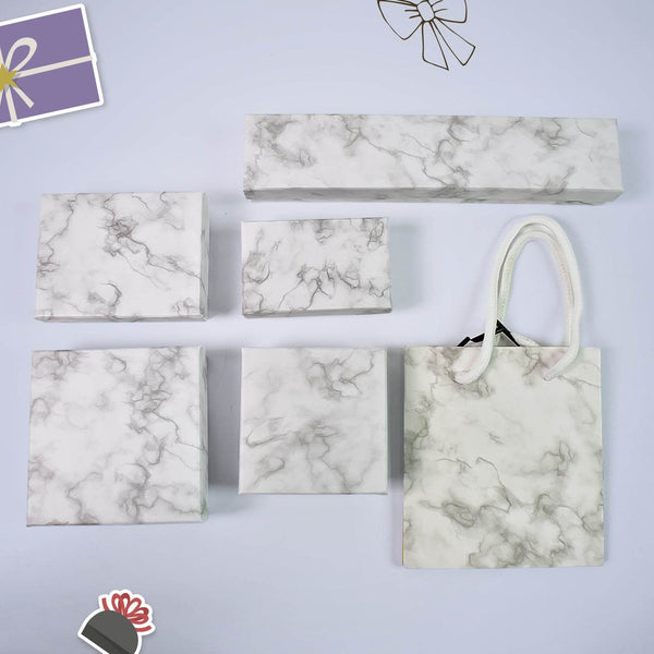 Cardboard Jewelry Boxes Gift Case Small Paper Jewelry Gift Boxes (7 Pcs Set / Mix Size) - dailyneed.life