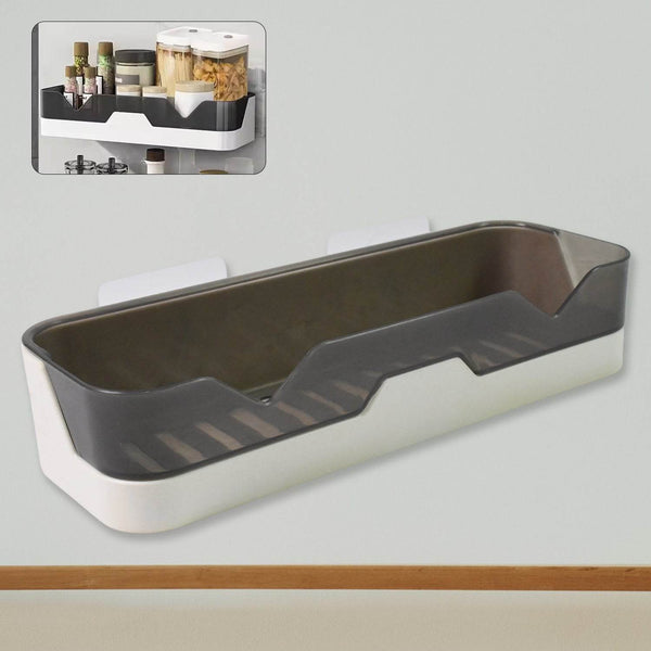 Wall Mounted Adhesive Bathroom Shower Caddy / Shelf / Plastic (1 Pc) - dailyneed.life