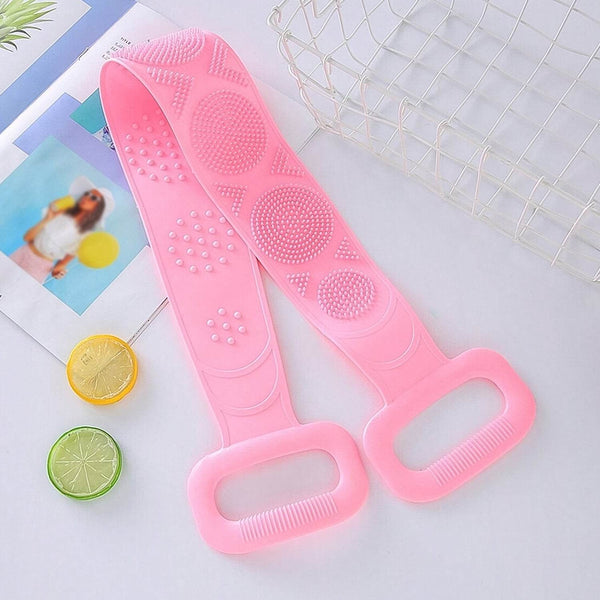 Silicone Body Back Scrubber - Double-Sided Bath Brush for Deep Cleaning & Massage (Medium Size /1pc) - dailyneed.life