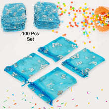 Organza Return Gift Bags Small Mesh Bags Drawstring Gift Bags Christmas Drawstring Organza Gift Bags, Wedding Party Festival Gift Bags, Jewellery Packing Pouch Dry Fruit Pouch 10×12 Cm (100 Pcs Set) - dailyneed.life