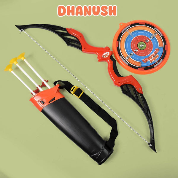 Arrow Big & Archery Toy (1 Dhanush, 3 Arrow, 1 Target, 1 Arrow Holder / 1 Set) - dailyneed.life
