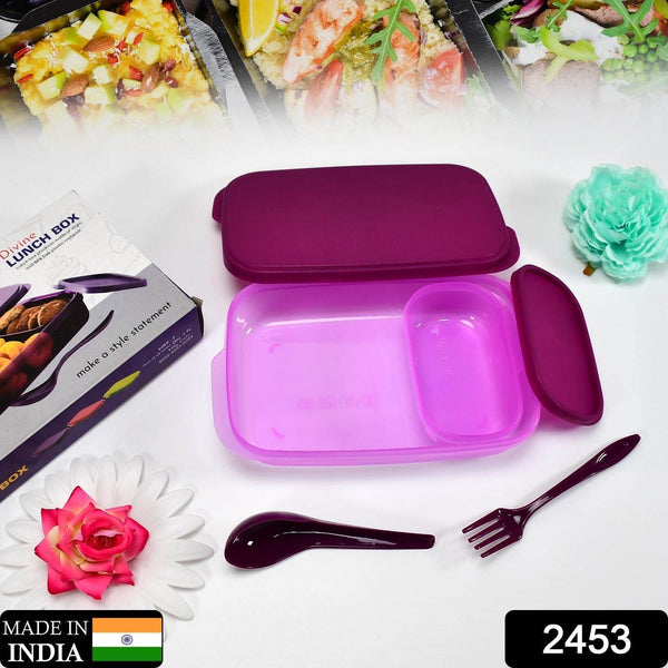 Unbreakable Leak-Proof BPA-Free Lunch Box with 2 Containers & Spoon - dailyneed.life