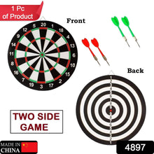 Big size double faced portable dart board with 4 darts set for kids children. indoor sports games board game dart board game. - dailyneed.life