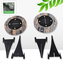 Disk Lights Slate – Heavy Duty Outdoor Solar Pathway Lights – 4 LED (2 Pc) - dailyneed.life