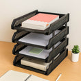 4-Layer Multifunctional File Rack with Drawers for Office Desk - dailyneed.life