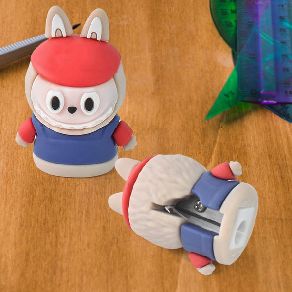 Cartoon-Shaped Pencil Sharpener with Built-In Eraser - Fun & Practical Stationery (1 Pc /Mix Design) - dailyneed.life