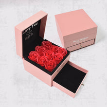 Preserved Eternal Rose Flower Gift Box Drawer with I Love You & Artificial 9 Pcs Rose (1 Set) - dailyneed.life